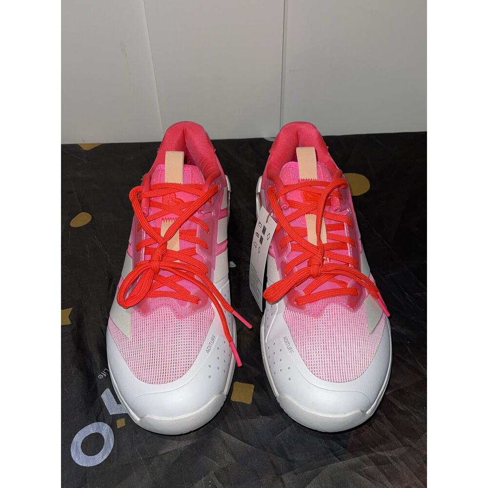 New Women’s Sz 9 Adidas Adizero Ubersonic 5 Tennis Shoes SPink/White All Court